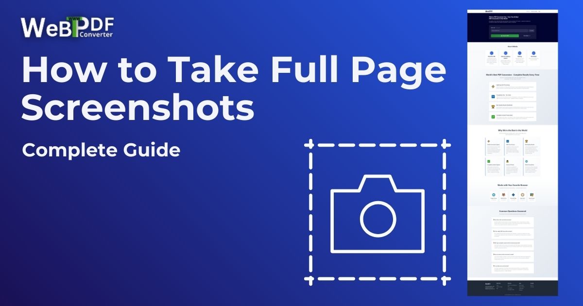 How to Take Full Page Screenshots: Ultimate Guide